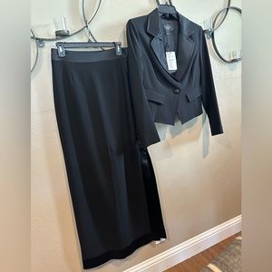 St John Caviar skirt suit